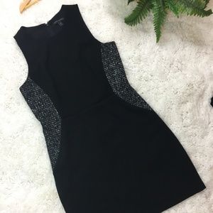 Banana Republic Shift Dress with Grey Tweed Sides